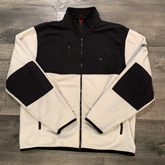 Tommy Hilfiger Other - Tommy Hilfiger Zipper Jacket Block Black White XL